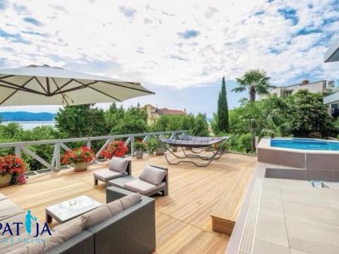 EKSKLUZIVNO!!!OPATIJA - CENTAR , PREKRASNA NOVA VILLA , 150 M OD MORA !!!