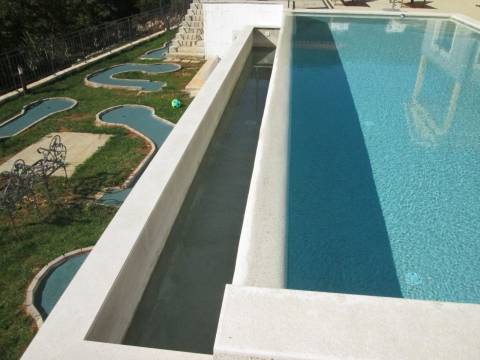 Mošćenička Draga, okolica, nova kuća s bazenom i mini golf igralištem