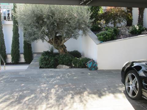 Opatijska rivijera, moderna vila s bazenom, pogled, parking