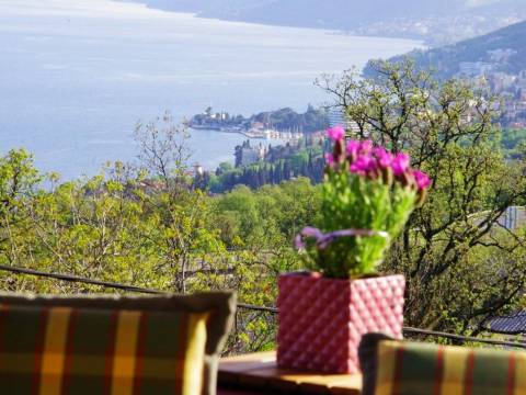 Matulji centar obiteljska kuća s uhodanim turističkom poslom