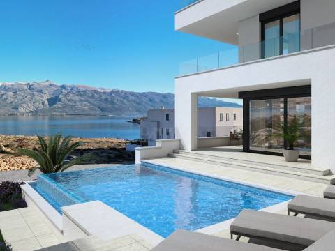 Vinjerac/Dalmatien, Villa 50m vom Meer, Sauna, Fitness