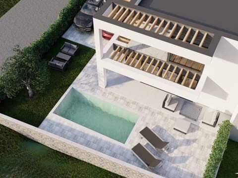 Otok Krk, Malinska- luksuzna villa sa dvije stambene jedinice, bazen