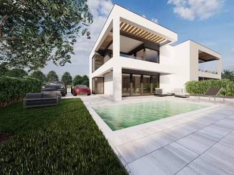 Otok Krk, Malinska- luksuzna villa sa dvije stambene jedinice, bazen
