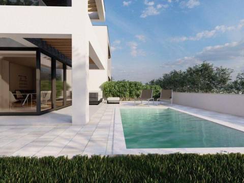 Otok Krk, Malinska- luksuzna villa sa dvije stambene jedinice, bazen