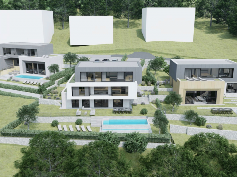 Opatija-Plahuti građevinsko zemljište 938 m2 s otvorenim pogledom