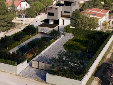 Vir, moderna villa sa bazenom, s pogledom na more   https://mydalmacia.de/