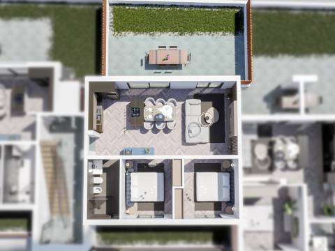 Privlaka, apartman S3 sa liftom 500m do pješčane plaže