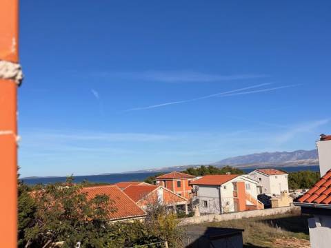 Vir - dvojna kuća s pogledom na more, 400m do pješčane plaže