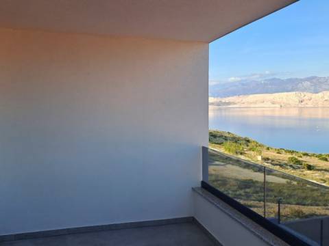 Pag, 100m do plaže apartman S1, TOP pogled na more