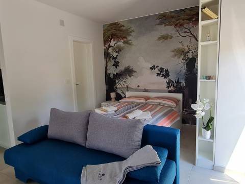 Vir - south side, house with 4 apartments, 200m to the sea