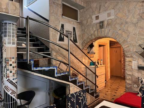 Vir/south side,  house with pool 150m to the beach