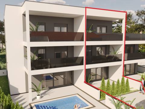 Vir, Wohnung S2 auf 3 Etagen, Dachterrasse Südseite