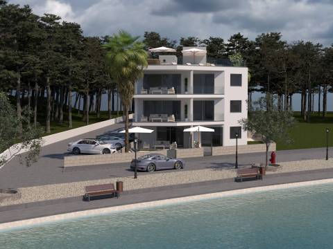 1. Reihe zum Meer in Vir, Wohnung S1 mit Garten, Seltenheit!