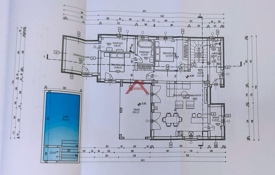Grundstück Vrsi, 567m2