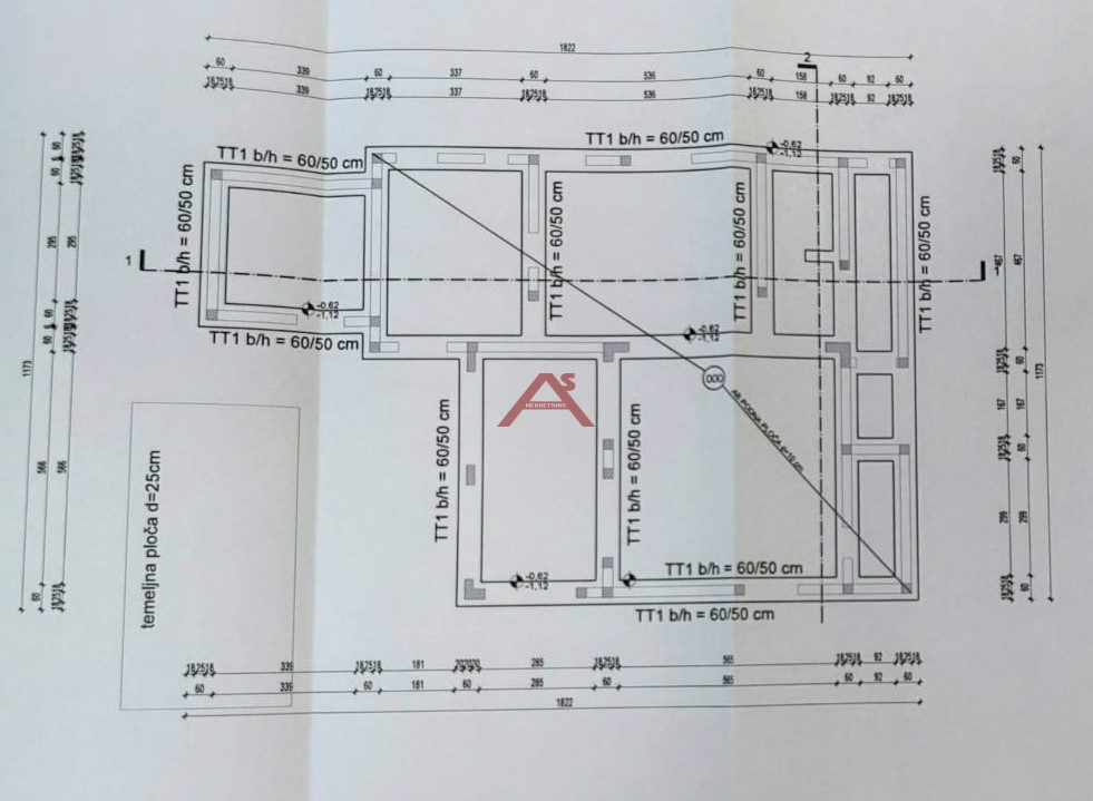 Grundstück Vrsi, 567m2
