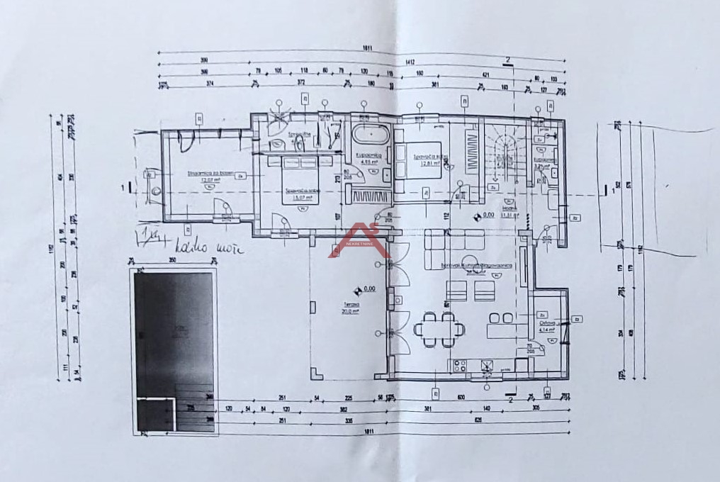 Grundstück Vrsi, 567m2