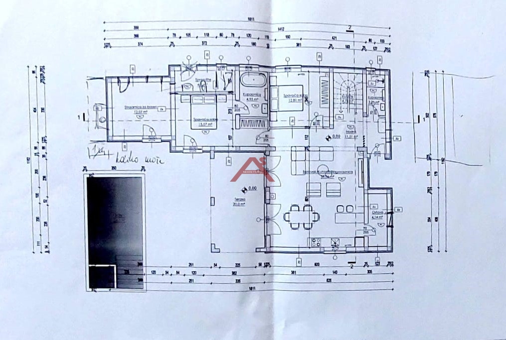 Grundstück Vrsi, 567m2