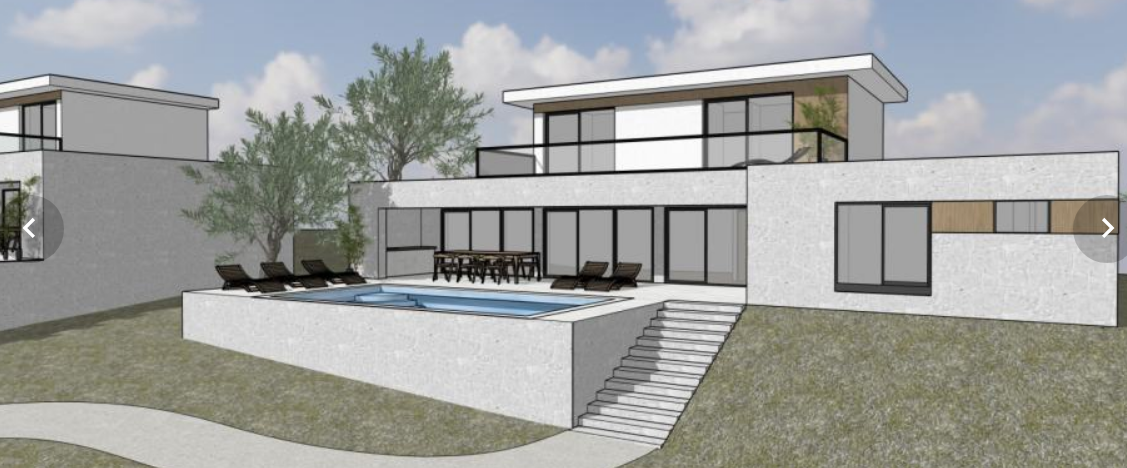 KAROJBA, GRAĐEVINSKO ZEMLJIŠTE SA GRAĐEVINSKOM DOZVOLOM ZA DVIJE MODERNE KUĆE