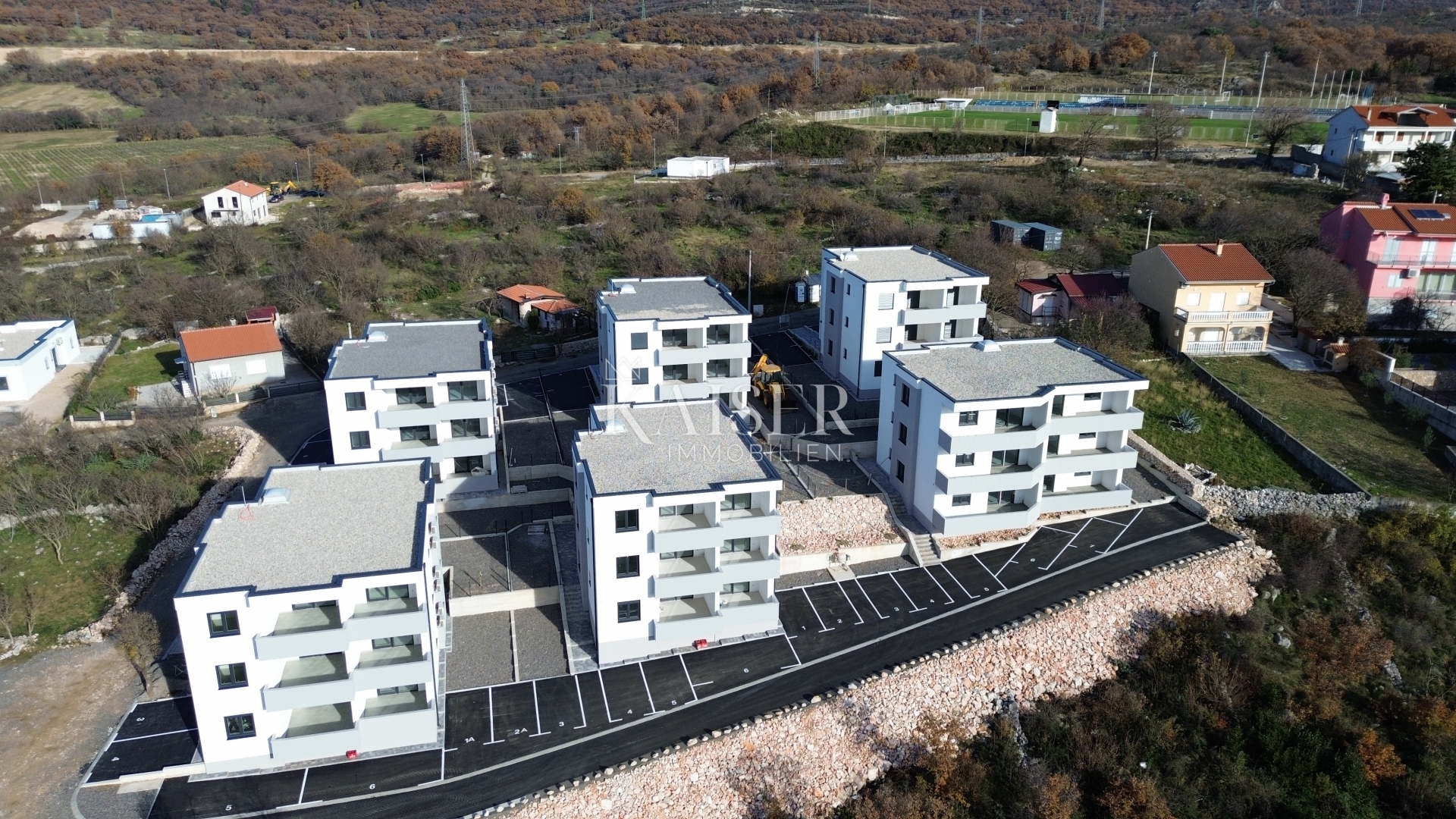 Novi Vinodolski - apartment on the 1st floor S3 new building 68m2