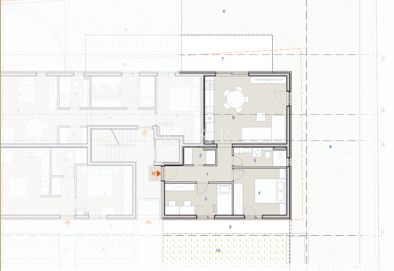 Kaštel Sućurac, Split – Modernes Apartment (S2) im Erdgeschoss mit großem Privatgarten