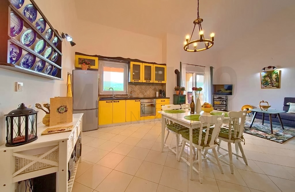 Krk, okolica, namješten dvosobni apartmana s otvorenim pogledom na more