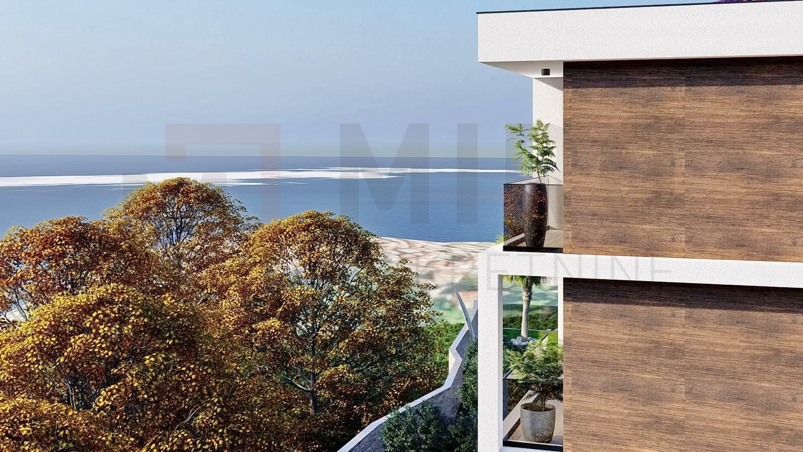 Vrbnik, novi apartman na 1. katu s pogledom na more