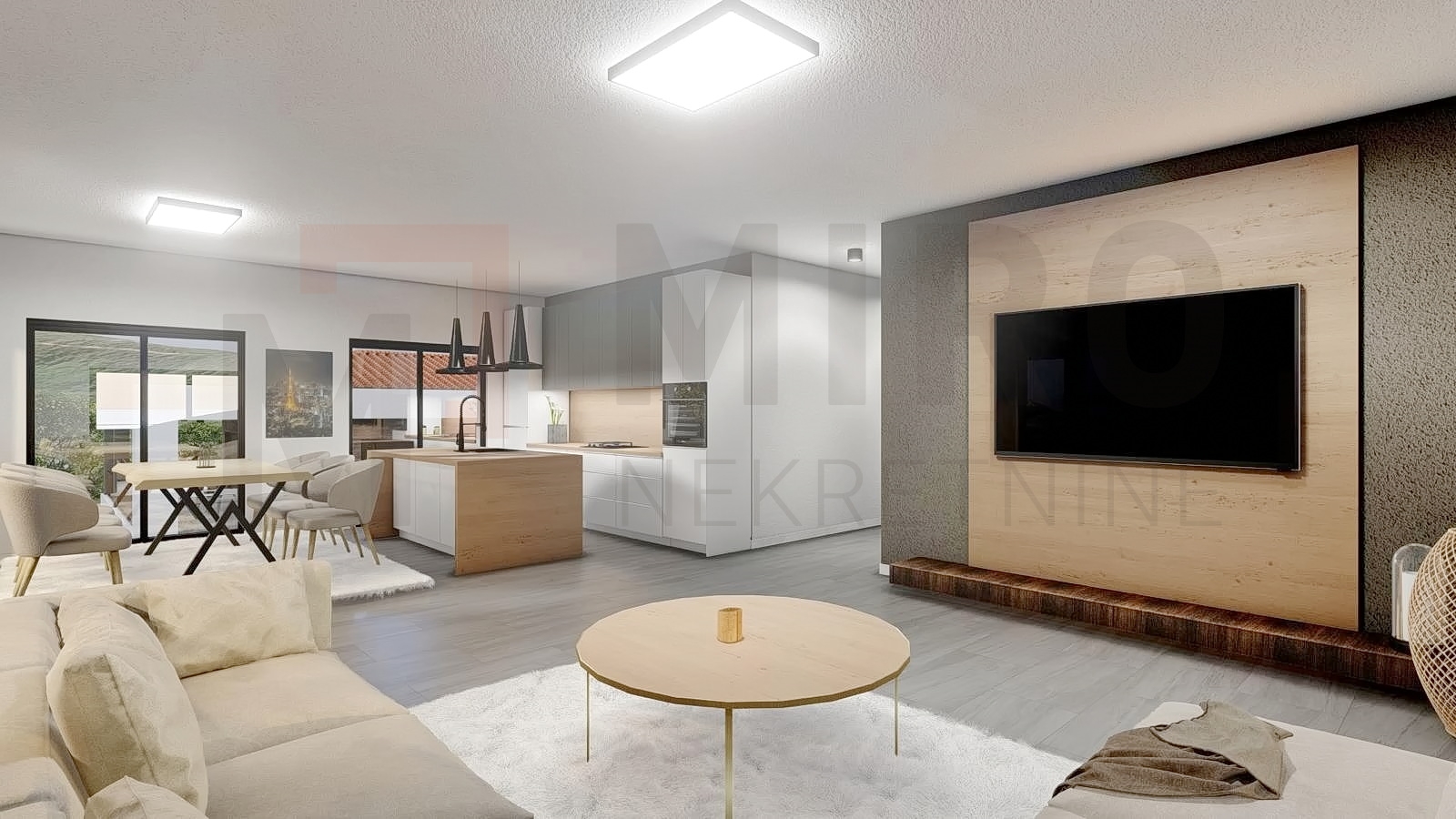 Vrbnik, novi apartman na 1. katu s pogledom na more