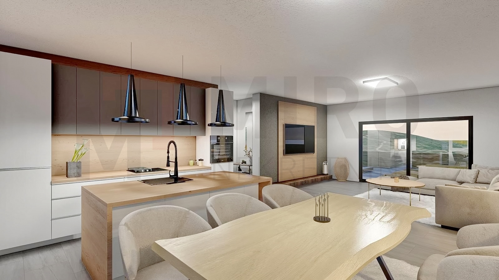 Vrbnik, novi apartman na 1. katu s pogledom na more