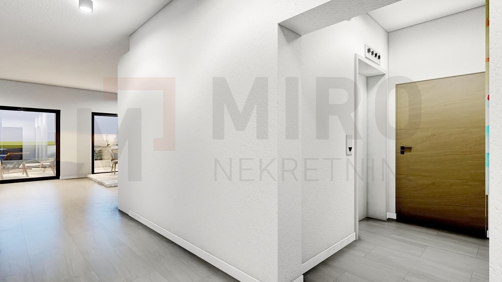 Vrbnik, novi apartman na 1. katu s pogledom na more