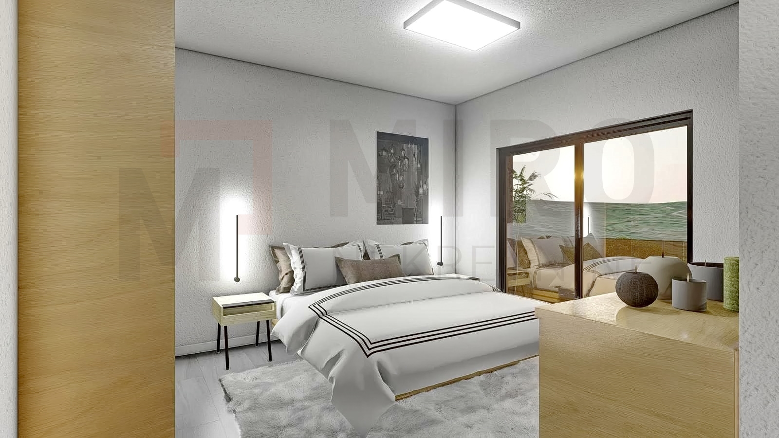 Vrbnik, novi apartman na 1. katu s pogledom na more
