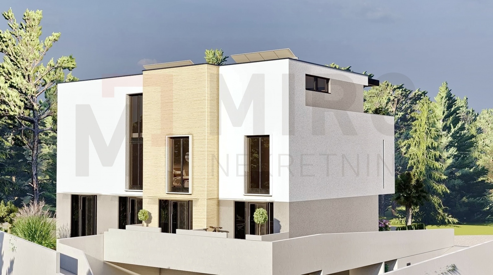 Grad Krk, moderan troetažni apartman u novogradnji, PRODAJI!