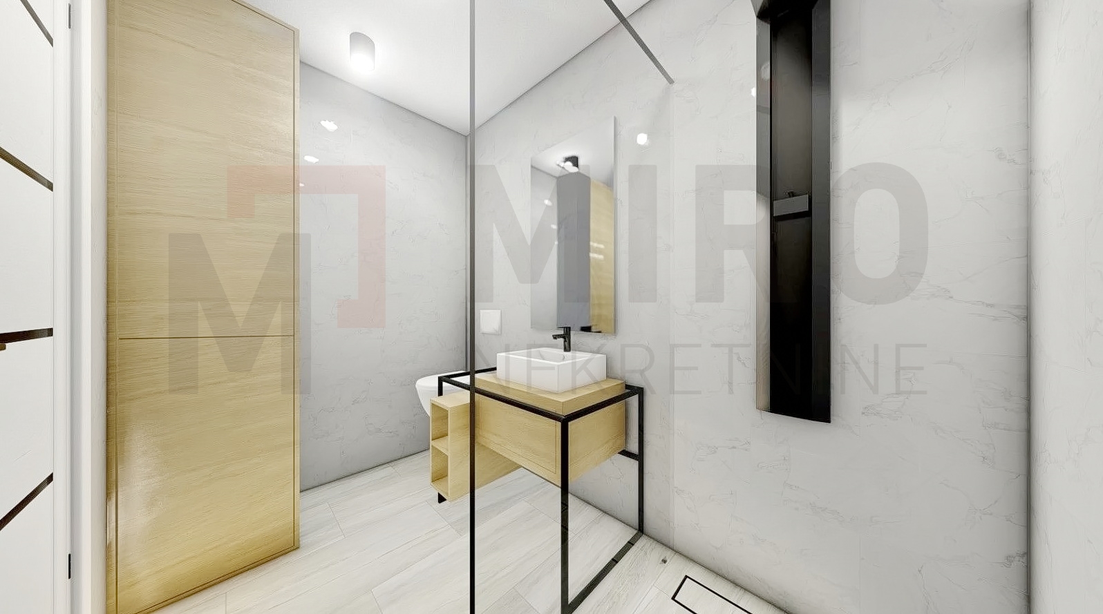 Grad Krk, moderan troetažni apartman u novogradnji, PRODAJI!