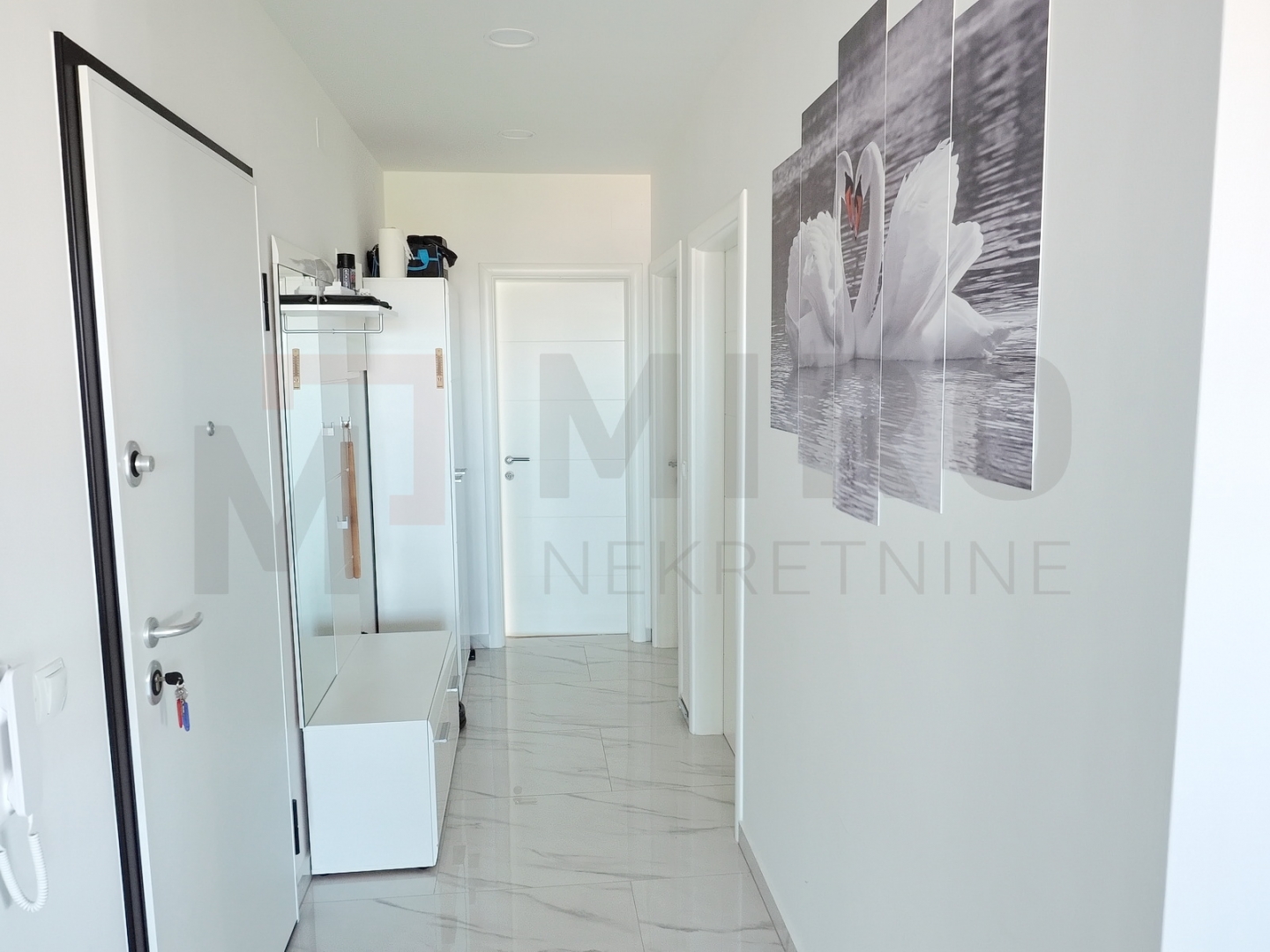 Malinska, namješten apartman s panoramskim pogledom na  more