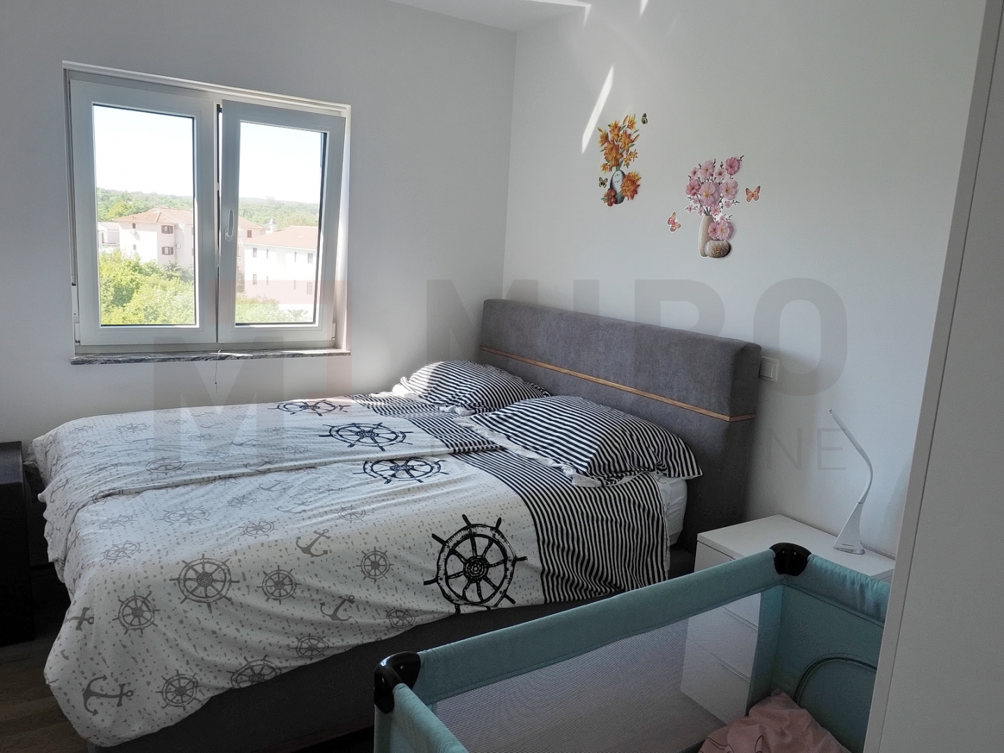 Malinska, namješten apartman s panoramskim pogledom na  more
