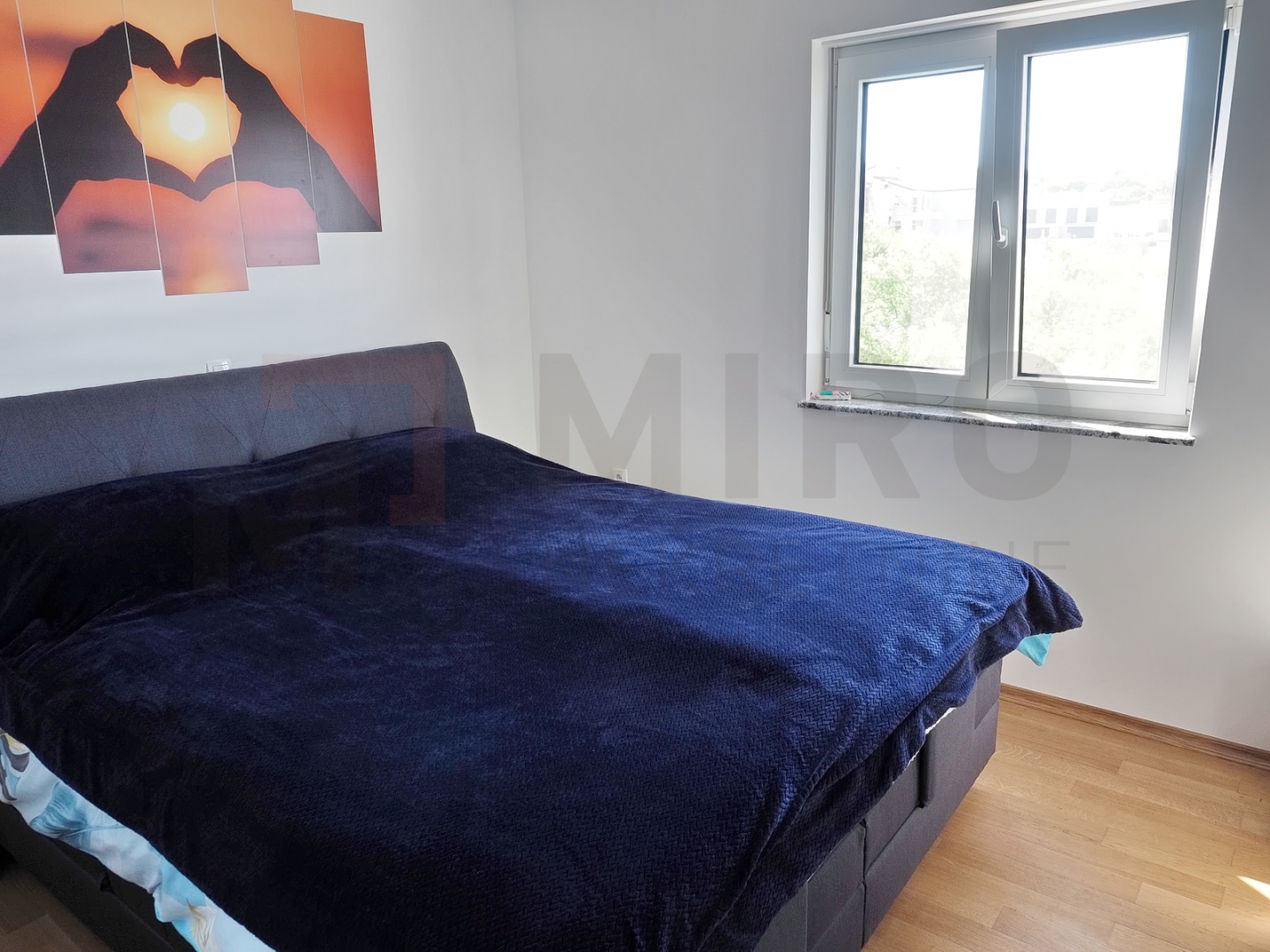 Malinska, namješten apartman s panoramskim pogledom na  more