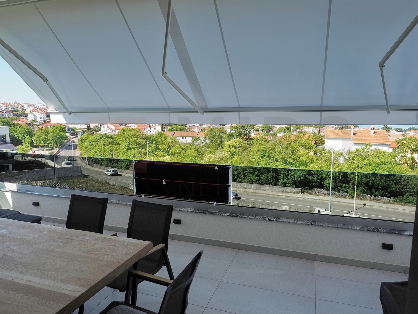 Malinska, namješten apartman s panoramskim pogledom na  more
