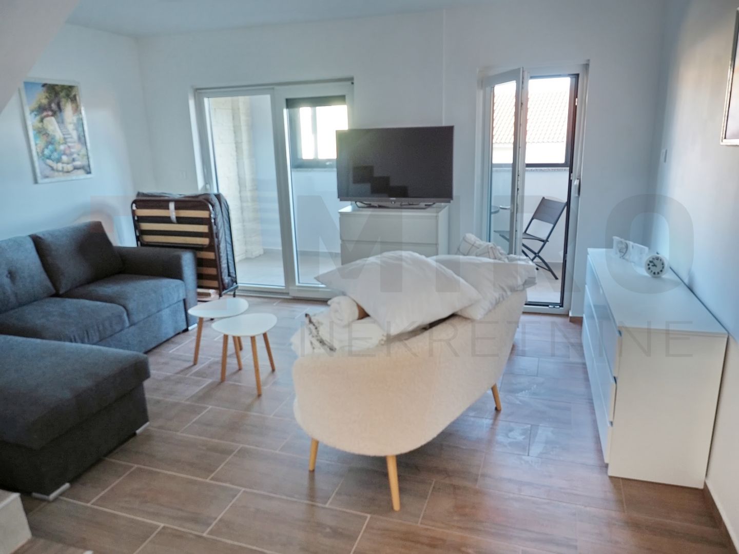 Krk, okolica, dvoetažni apartman s pogledom na more!